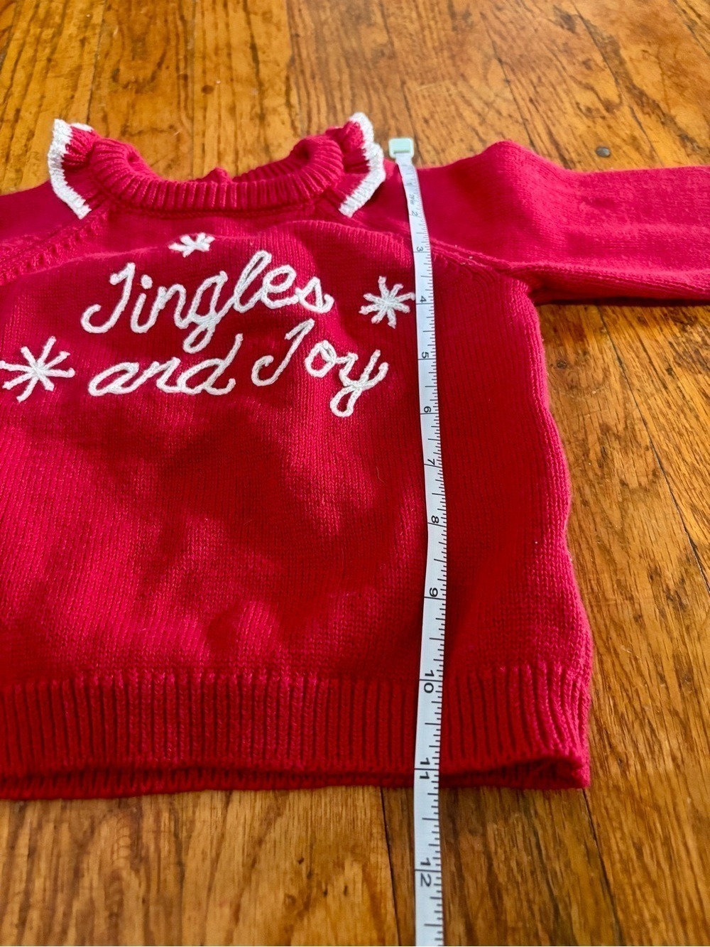 Tahari Baby 2 Piece Holiday Babydoll Top & Knit Sweater Set 12M - Picture 12 of 12